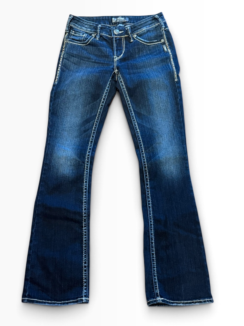 Silver Aiko Bootcut Jeans Womens Size 26 x 33